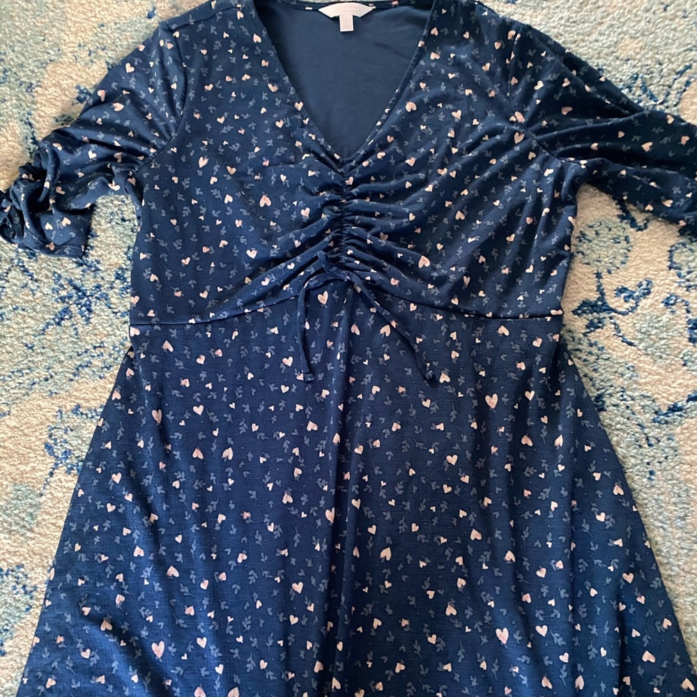 LC LAUREN CONRAD Rauched ❤️ Dress EUC